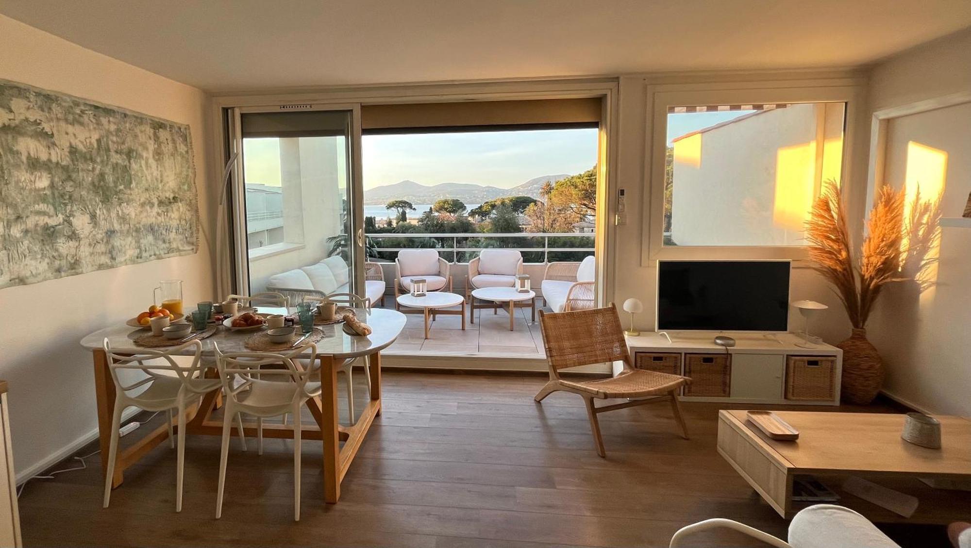 Terrasse Vue Mer - Appartement 6 Pers, 3 Chambres Et Parking A St Tropez Saint-Tropez Exterior foto